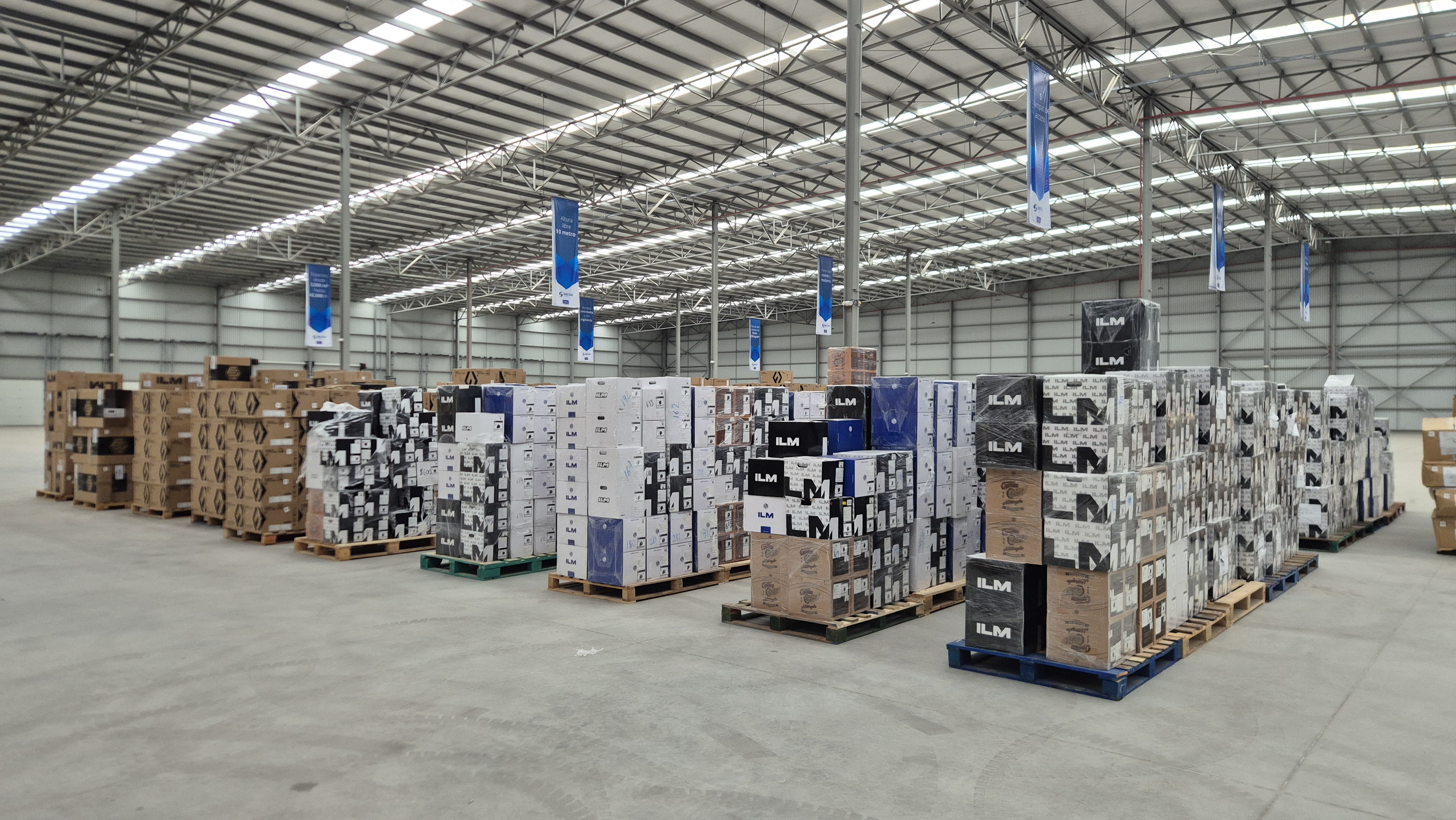 Pallets de embarques FBA preparados en almacén Yego Fulfillment