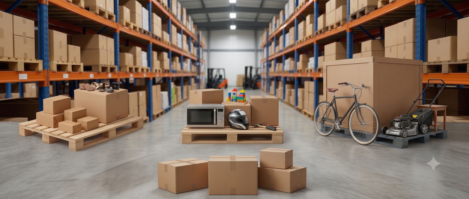 Manejo de productos de todos los tamaños en el almacén Yego Fulfillment